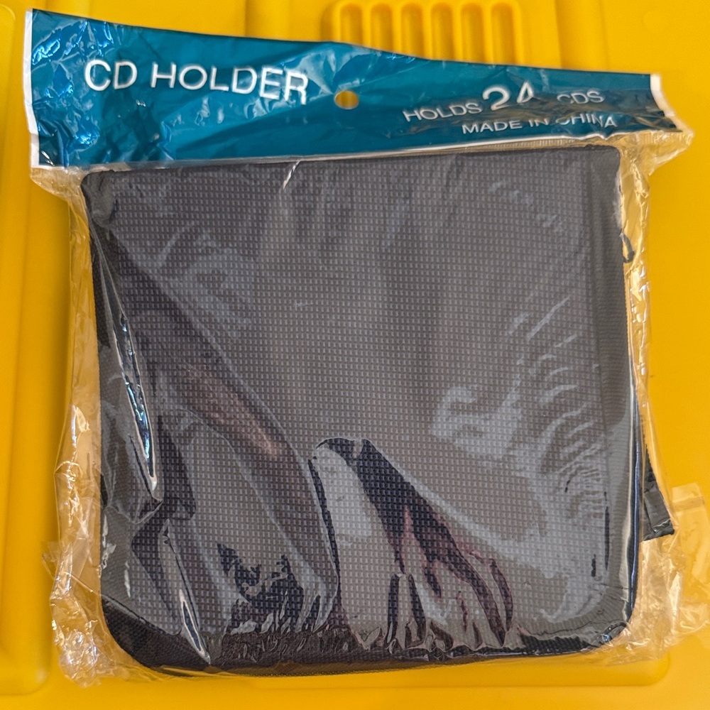 CD Holder Case in Black Holds 24 CDS